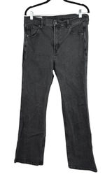 Gap Vintage Flare Women's Black High Rise Straight Leg Denim Jeans Pants Size 32 Photo 0