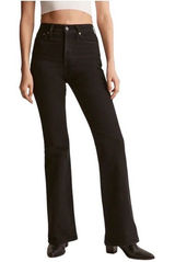 Madewell Womens Perfect Vintage Flare Jeans Black Wash Denim High Rise Size 29 Photo 0