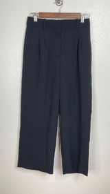 Wilfred Aritzia Effortless Cropped Pants Black Pleated High Waist‎ Trousers 4 Photo 0