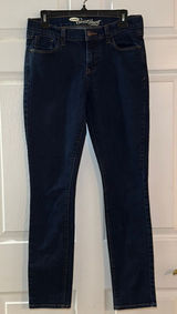 Old Navy Women’s Sweetheart‎ Skinny Blue Jeans High Rise Denim Dark Wash Size 6 Photo 0