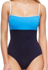 Tavik Scarlett Colorblock One-Piece Swimsuit Blue UPF50 Small Photo 0