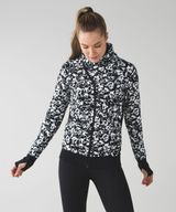 [Lululemon] Cozy Cuddle Up Fleur Sombre Floral Print Jacket Thumbholes Size 12 Photo 0