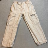 Vans Cargo Pants Womens Large Cream Off White Contrast Stitch Skate Streetwear Photo 0