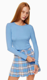Sunday Best Aritzia Bliss Cropped Long Sleeve Peri Purple Size Small Photo 0