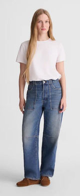 Madewell The Darted Barrel-Leg Jean Size 31T NWOT Photo 0