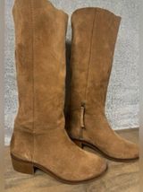 Euc ladies 10 Naughty Monkey Stride Brown Suede Knee-High riding style Boots. Photo 0