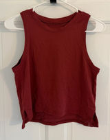 Lululemon High-Neck Split-Hem Running Tank Moonlit Magenta Approx Size 4 Photo 0