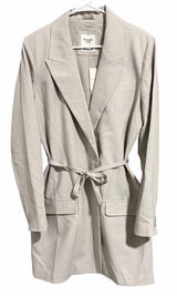 Abercrombie & Fitch Belted Blazer Tan Greige Mini Dress Women's Size Large Tall Photo 0