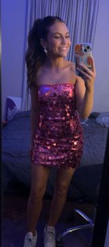 hot pink sequin dress Size XS Photo 0