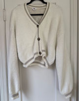 Ascot and Hart. Cream Fuzzy Sweater. Size small. Photo 0