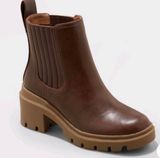 Universal Thread Naya Heeled Chelsea Boots- Brown Photo 0