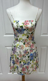 Alice & Olivia Trixie Floral Spaghetti Strap Mini Dress - Size 2.‎ Photo 0