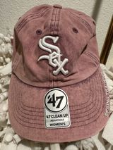 47 Brand CHICAGO WHITE SOX Well Worn Raised Chain Cap Pink Washed Women’s Photo 0