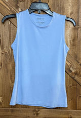 Adrienne Vittadini Women’s XS Light Blue Sleeveless Tank Top Crew Neck (9346) Photo 0