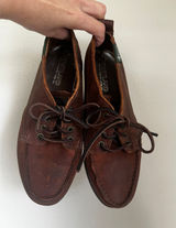 Eastland Brown Leather Boat Shoes size 8 Rugged Preppy Coastal Timeless Workwear Photo 0