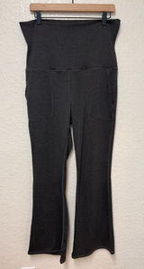 HALARA High-Waist Dark Gray Flare Pants Size 1X Photo 0
