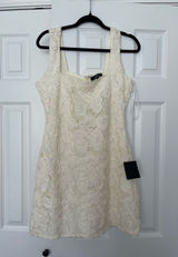 Cream Lulus Floral Dress Photo 0