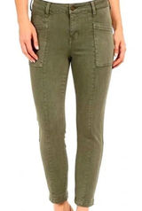 Liverpool Kylie Cropped Cargo Mid Rise Zipper Lower Leg Skinny‎ Jeans Size 2 26 Photo 0