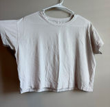 Women’s Lululemon cropped white t Photo 0