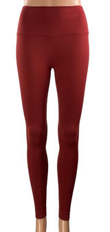 Set Active Women's Red High Rise Workout Gym Yoga Athletic Leggings Pants Size M Photo 0