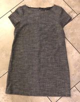 Gray and black straight mini dress never worn Photo 0