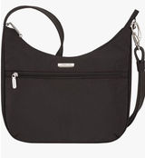 Travelon Anti-Theft Essentials East/West Small Hobo Bag, Black, NWT Photo 0