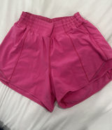 Lululemon pink high rise Hotty Hot size 6 shorts Photo 0