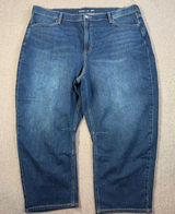 Old Navy Women's Size 20 Short High-Rise Wow Barrel Leg Jeans Medium Wash Blue Photo 0