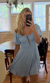 Blue babydoll dress Photo 0