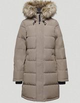 Aritzia Tna The Powder Parka Jacket Modern Taupe Goose Down like new Small Photo 0