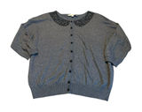 LOFT beaded cardigan with 3/4 sleeves Photo 0