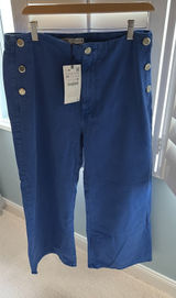 ZARA Pants Wide-Leg Cropped Photo 0
