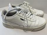 Puma Carina‎ Women's Athletic Sneakers Tennis Shoes Size 7.5 White Platform Photo 0