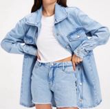 Zara & Good American Denim Shacket NWT Size Medium. Stunning and Rare!! Photo 0