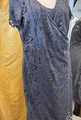 H&M‎ Lace Wrap Midi Dress in Slate BlueMAMA Photo 0