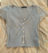 Blue Crop Top Photo 0