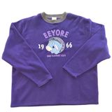 VTG 90s Disney Store Kidcore streetwear emo exclusive Eeyore fleece crewneck LG Photo 0