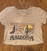 Love Peace and Lazy Arizona Western Graphic Tee- Small Photo 0
