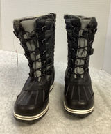 Totes Liz Womens‎ Black Quilted Faux Fur Winter Snow Boots Wide Width 7W New Photo 0