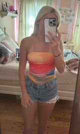Rainbow tube top Photo 0