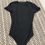 Abercrombie & Fitch Black Scoop Neck Bodysuit Photo 0