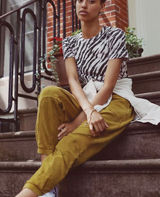 Saturday Sunday Anthropologie Theo Utility Jogger Women L Yellow Mustard Casual Photo 0