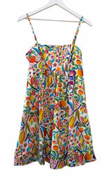 Hutch Floral Fruit Print Romper Women's Small Sleeveless Cotton Summer Photo 0
