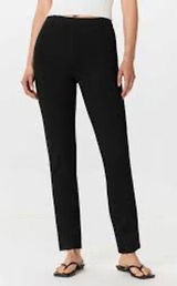 Quince Black Stretch Ponte Straight Leg Pants Women's S‎ Interview Outfit Women Photo 0