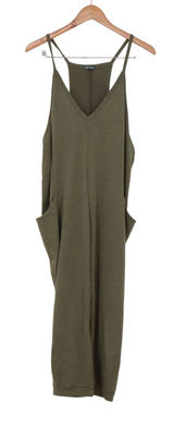 Wild Fable Jumpsuit Womens Medium Knit Racerback Olive Green Pockets Excellent Photo 0