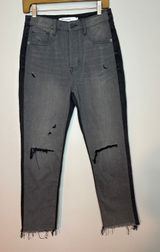 Hidden Jeans Tracey Straight Fit Black‎ Two Tone Raw Hem Size 26 HD1312ST Denim Photo 0