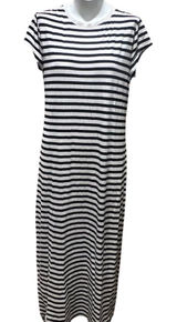 A New Day Women's Striped Maxi Dress Black & White Size XL Photo 0