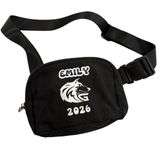 Ododos Black Nylon Belt Bag Emily 2026‎ Wolf Graphic Waist Pack Crossbody Photo 0