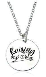 Brand New Womens Hand Stamped .925 Silver Raising My Tribe Necklace Photo 0