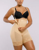 Shapellx AirSlim Postpartum Side Zipper Support Shorts Beige XL Shapewear Photo 0